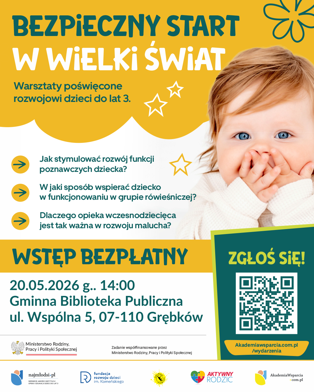 Read more about the article Bezpłatne warsztaty dla rodziców w Grębkowie